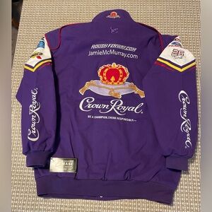 NASCAR Racing Bomber Jacket Jamie McMurray Crown Royal Chase Authentics XL